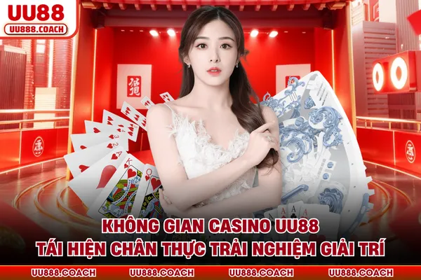 Không gian casino UU88 tái hiện chân thực trải nghiệm giải trí